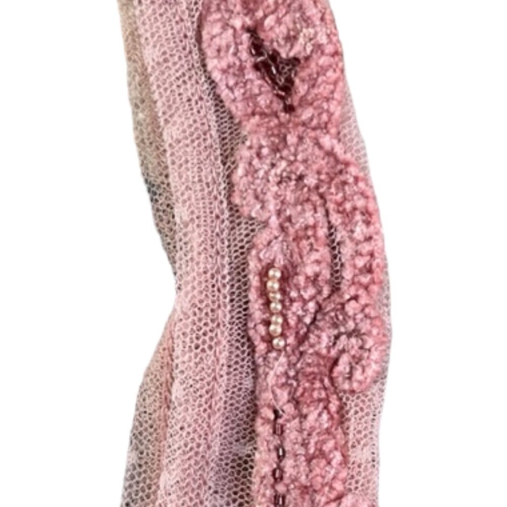 SOLD Free People NWT Crush On You Embellished Mauve Corset Mesh Cami Tank Top Sm - Picture 5 of 13